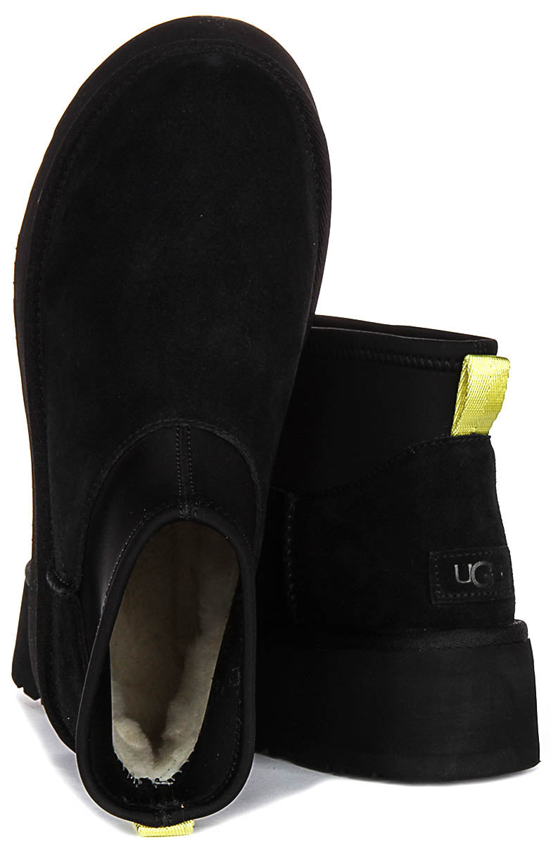 Ugg Australia Mini Dipper Black For Women | Neoprene Platforms