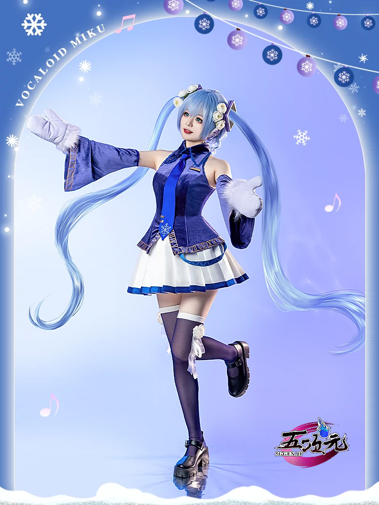 初獣猫 ボーカロイド コスプレ 初音ミク 雪ミク 衣装