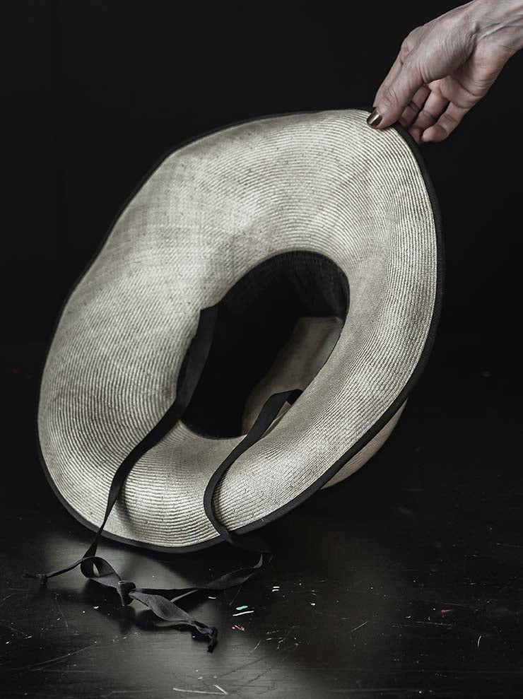 HORISAKISHVBK014 アンティークサイザルストローハット IRON