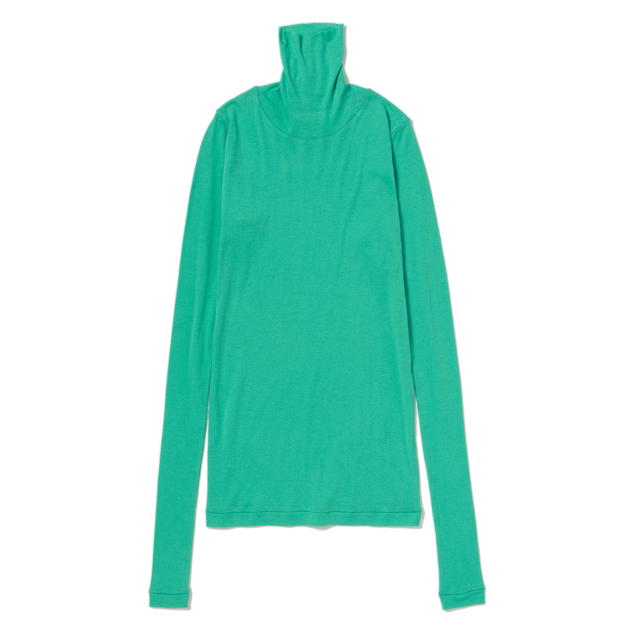 AURALEE/SUPER HIGH GAUGE SHEER RIB TURTLE NECK L/S TEE – THREE