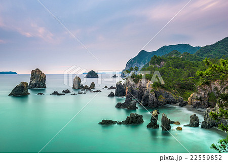 Sea of Japan Coast at Omijima, Japan - Stock Photo [22559852] - PIXTA