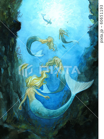 人魚姫の姉たちのイラスト素材 [60651193] - PIXTA