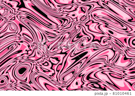 ピンクと白と黒のマーブリングのイラスト素材 [81010461] - PIXTA