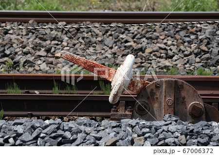 レバー ポイント 切り替え 線路の写真素材 - PIXTA