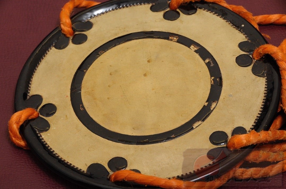 小鼓胴 瓢箪葵蒔絵小鼓胴、古革