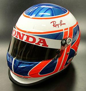 SPORTS MODELS】 1/2スケールヘルメット ジェンソン・バトン 2005年