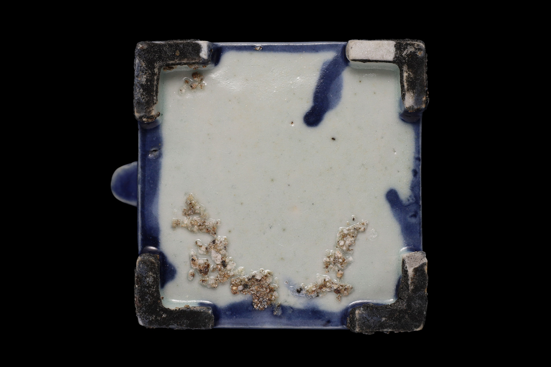 李朝瑠璃釉四方水滴（朝鮮時代） - 天平堂（TENPYODO）