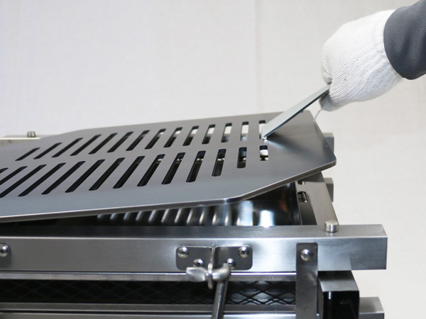 ステンレスファイアープレイスⅢ対応グリルプレート：バーベキュー鉄板