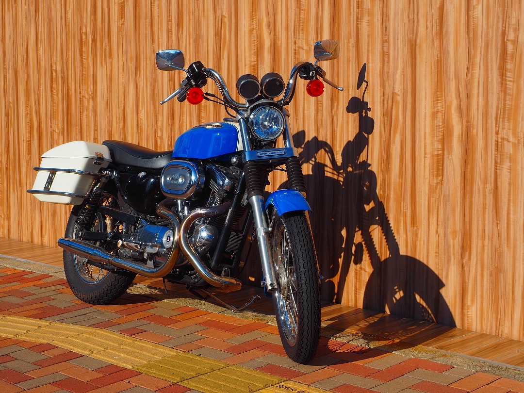 エボのスポーツスター（97年式XL1200C）にアイアンの亀の子タンクを