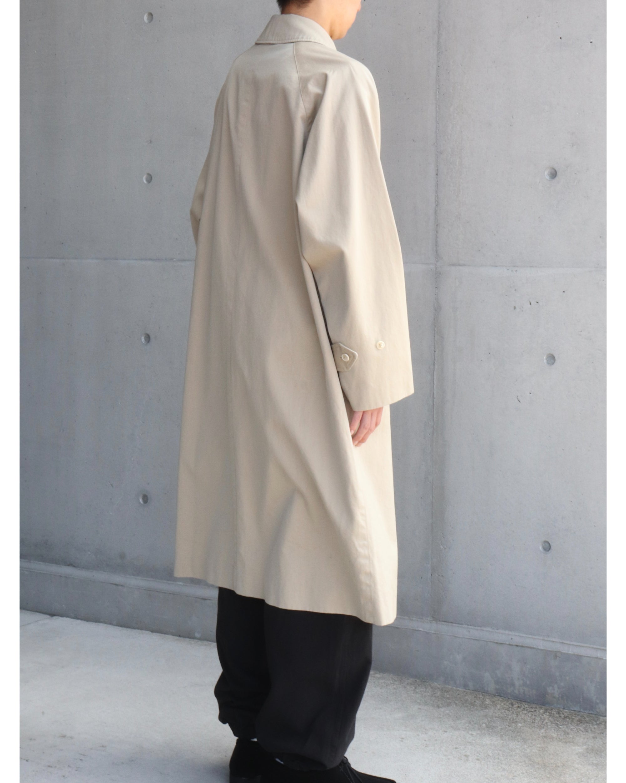 コットンギャバ バルカラーコート BEIGE – TIME AFTER TIME