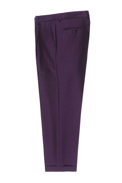 TIGHT / PLEATED TROUSERS ( TYPE-1 ) (PURPLE)