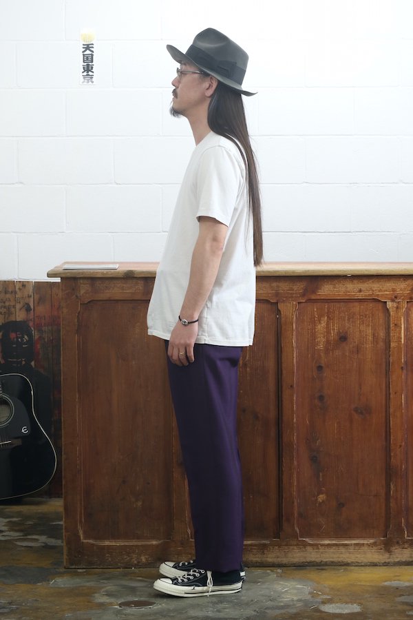 TIGHT / PLEATED TROUSERS ( TYPE-1 ) (PURPLE)