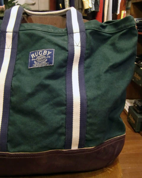 RUGBYラグビーラルフローレン レザーボトムトートバッグ【グリーン】 - 7th