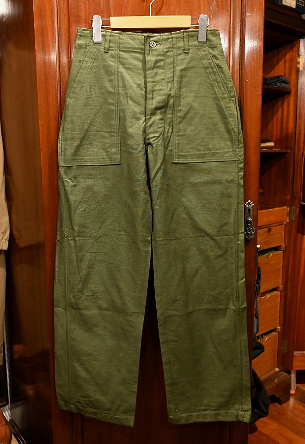 60s Dead Stock デッドストック U.S ARMY コットンサテン ベイカー