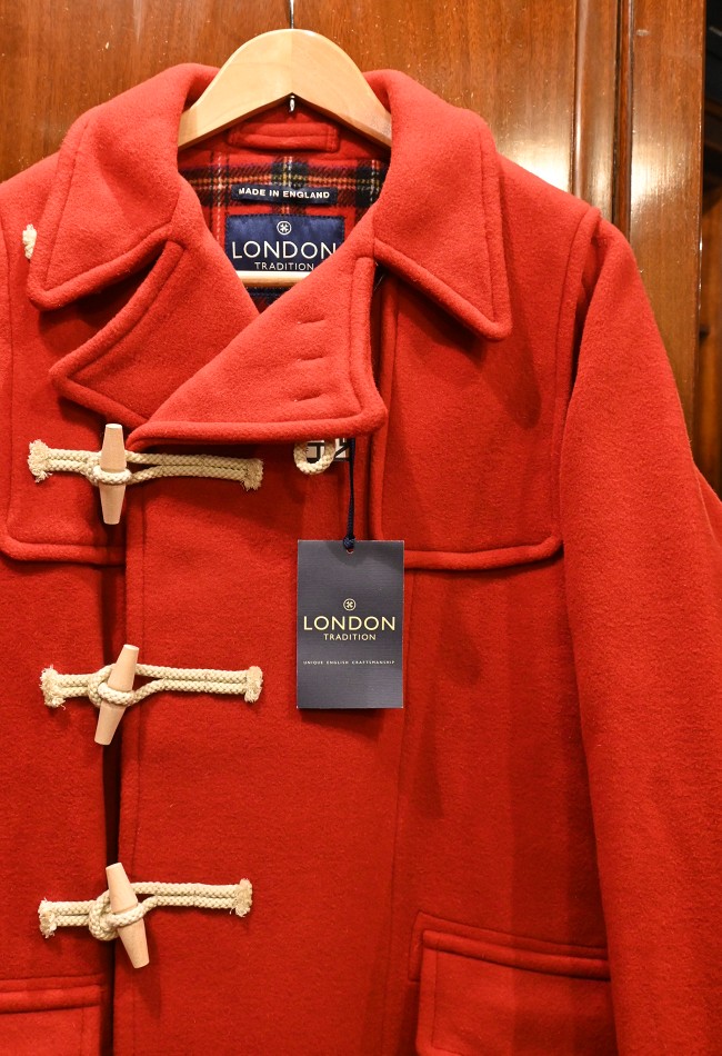 未着用品 LONDON TRADITION フードなし ダブルブレスト ダッフルコート
