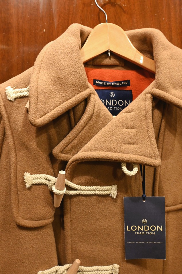未着用品 LONDON TRADITION フードなし ダブルブレスト ダッフルコート