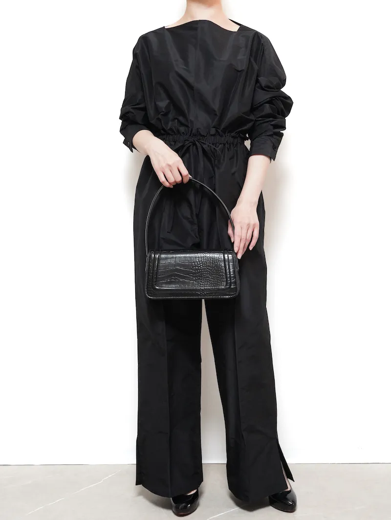 BLAMINK（ブラミンク） コットンシルクオールインワン（ブラック