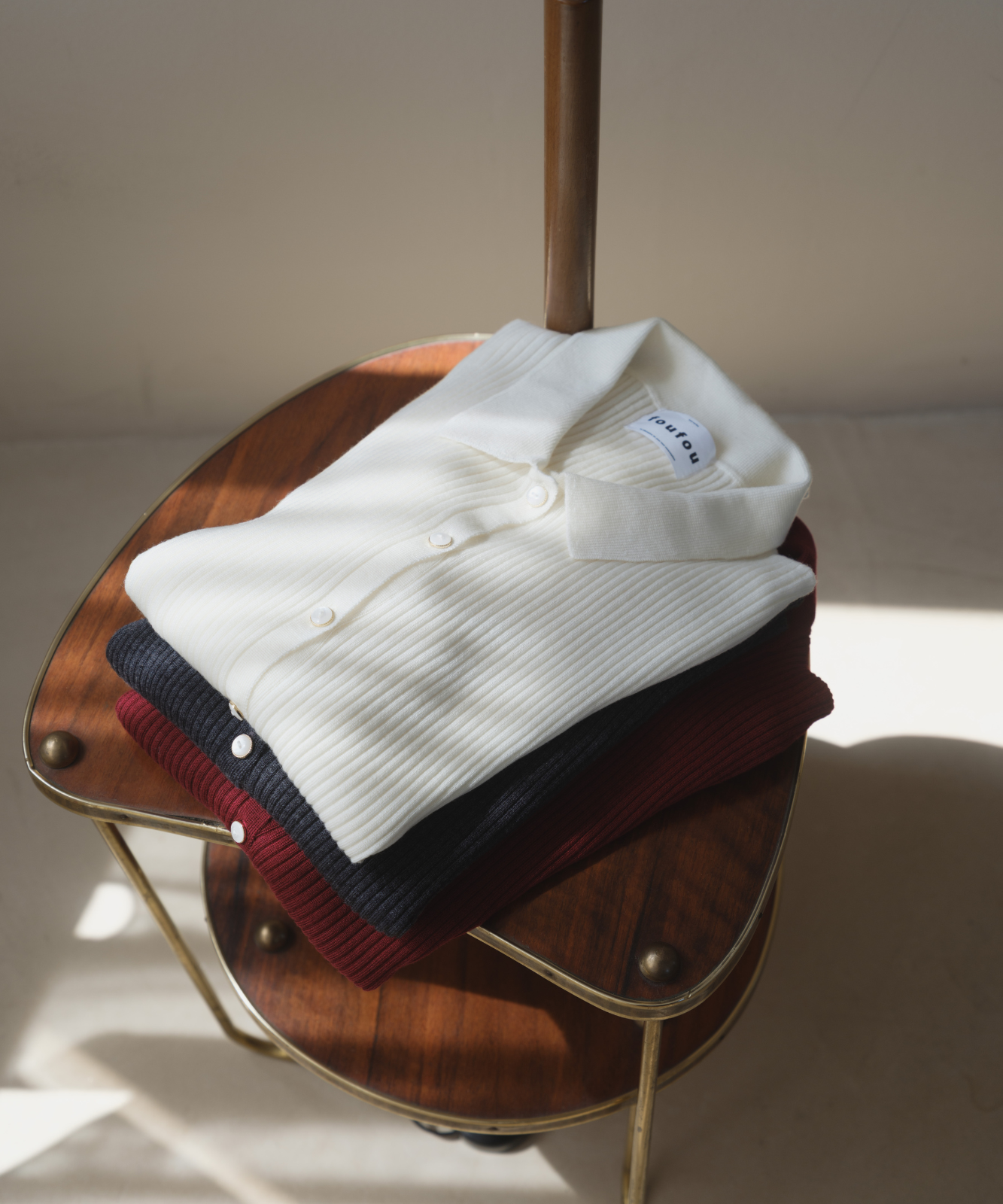 ≪通常販売≫knit polo cardigan（ニットポロカーディガン） – THE