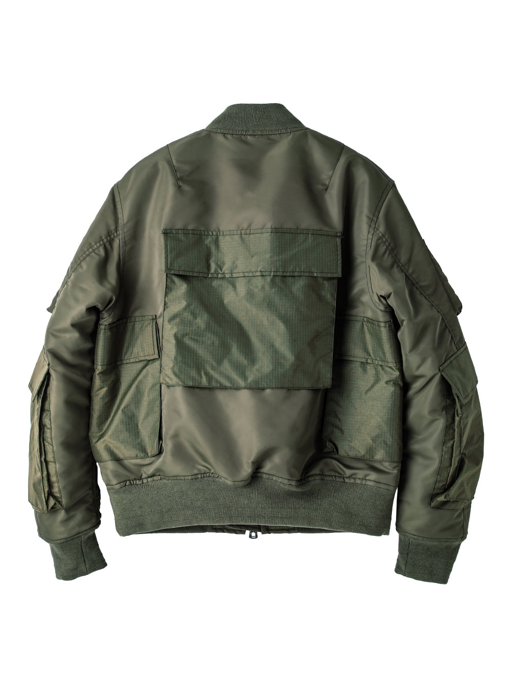 sj.0033AW25-olive B.D.Uポケットフライトジャケット The Black-and