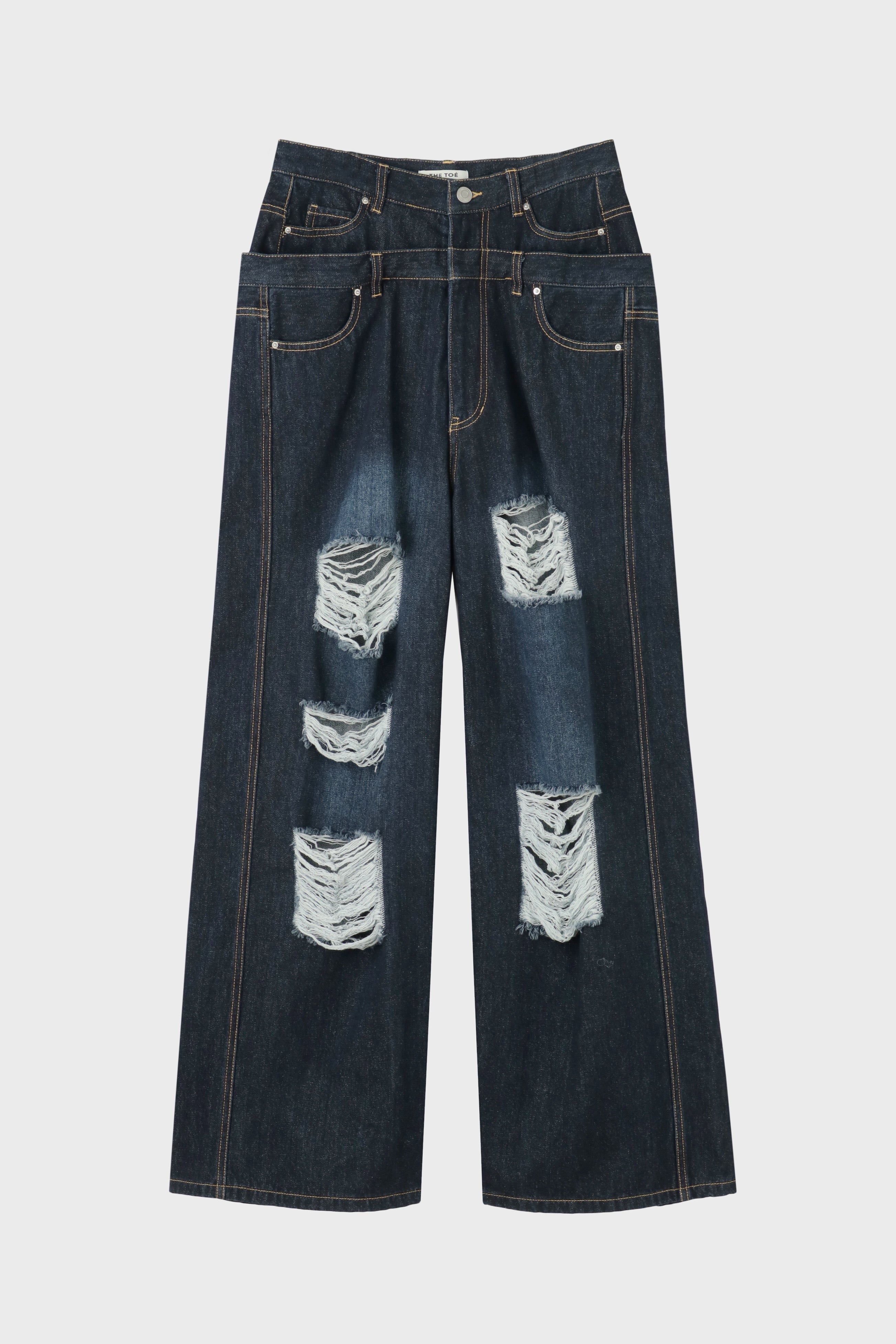 Lexington Double Belt Denim Pants – THE TOÉ
