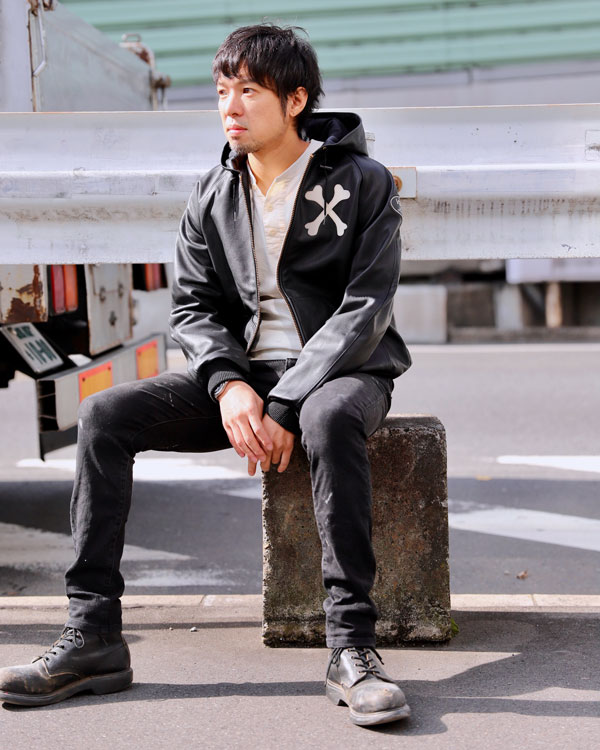 VANSON】(バンソン) 9TJV CROSS BONE with HOOD / 9TJV with クロス