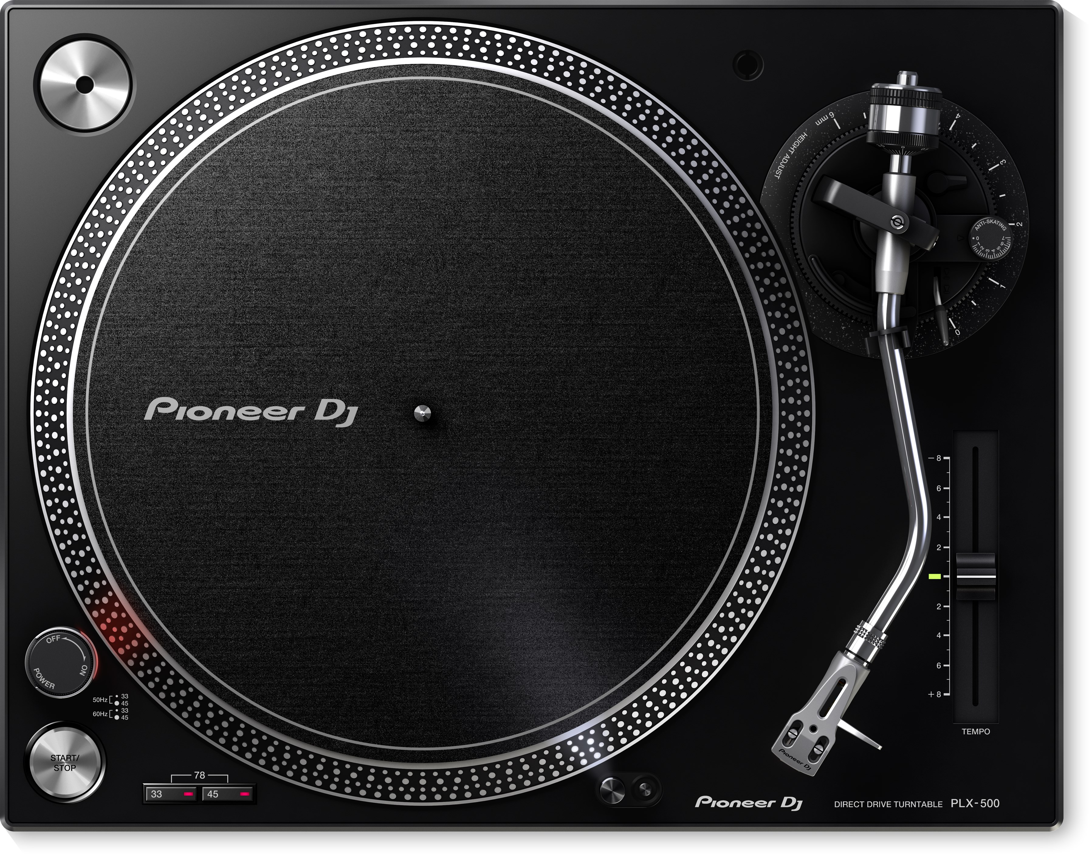 Pioneer DJ PLX-500 - Pre-Amp'd Direct Drive Turntable + USB (Black