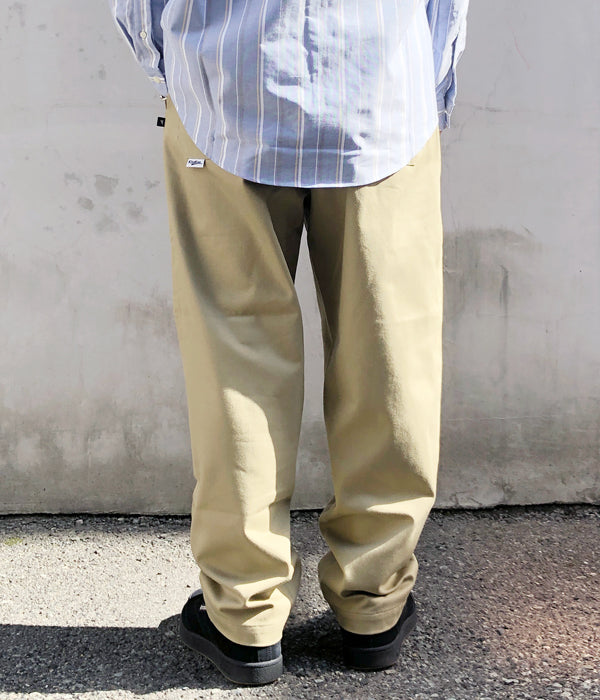 DESCENDANT/BOULE COTTON TWILL TROUSERS OG (KhaKee)