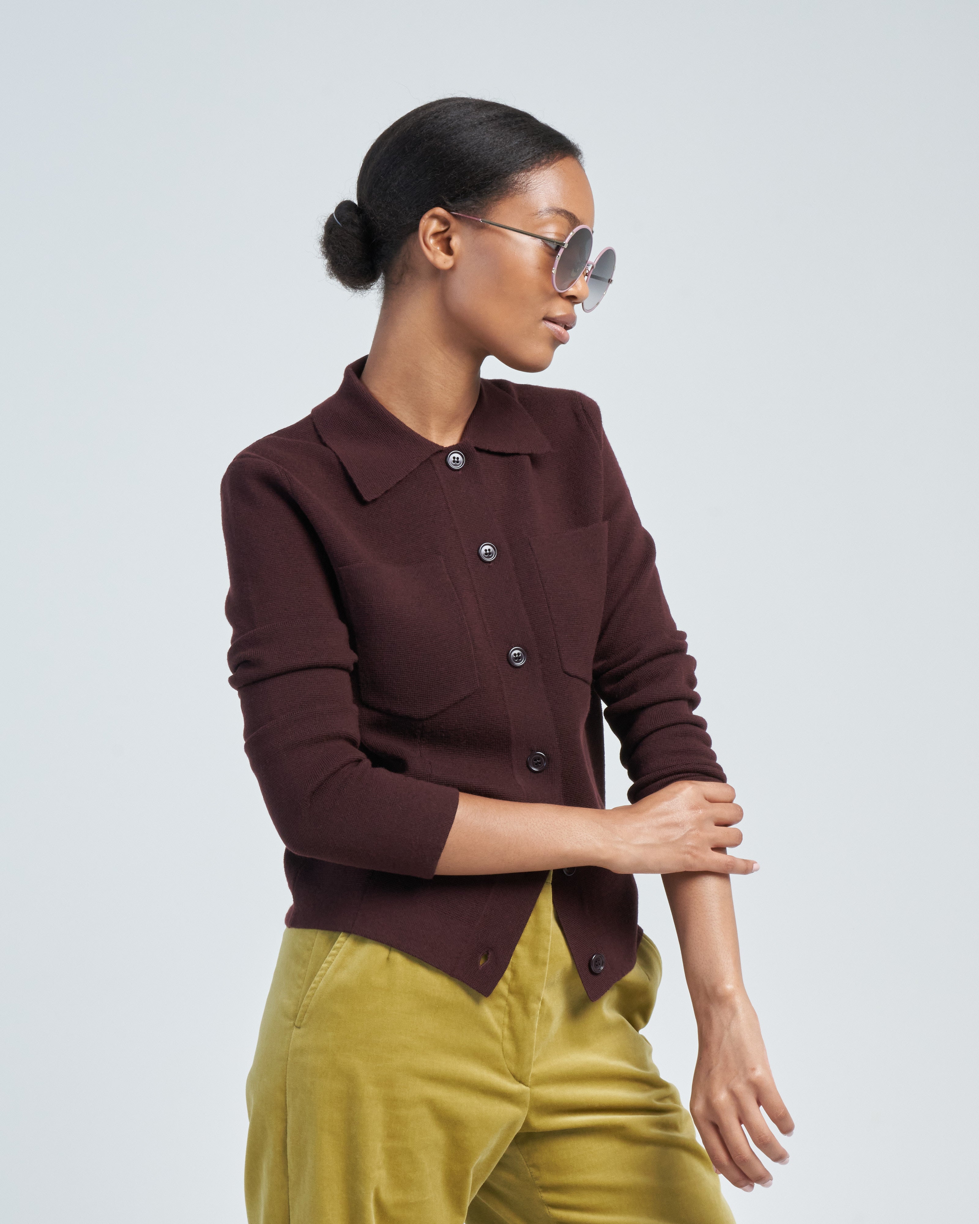 Dries Van Noten Tonda Cardigan Brown