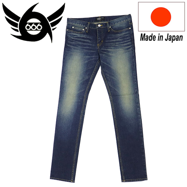 666 ORIGINAL SOP0018 ストレッチデニム スリムジーンズ インディゴ