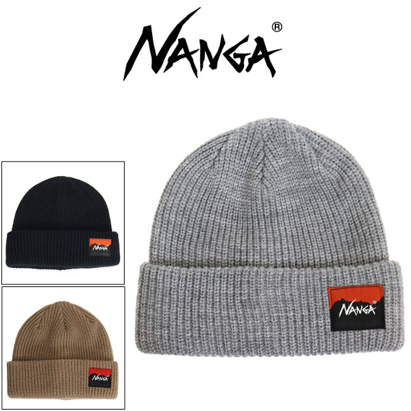 正規取扱店 NANGA (ナンガ) N2532-3C059A BOX LOGO BULKY BEANIE