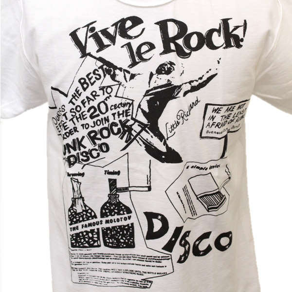 SEDITIONARIES (セディショナリーズ) VIVE LE ROCK Tシャツ ホワイト