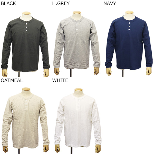 VALLAD V.HENRY NECK L/S サーマル ホワイト L IO VALLAD V.HENRY NECK