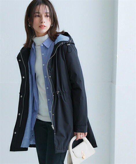 楽天市場】モッズコート（カラーネイビー）（レディースファッション