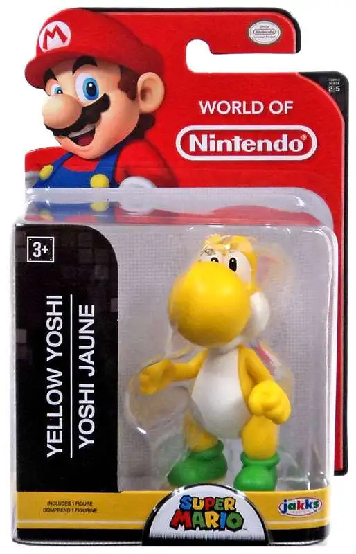 World of Nintendo Super Mario Yellow Yoshi 2.5 Mini Figure Jakks