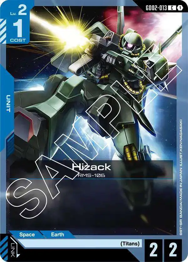 Gundam Trading Card Game Dual Impact Single Card Common Hizack