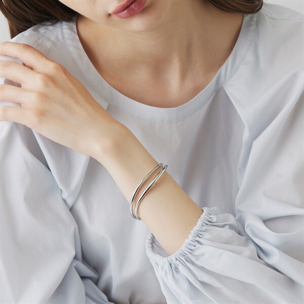 テンサウザンドシングス】シルバーバングル 2本セット テンサウザンド