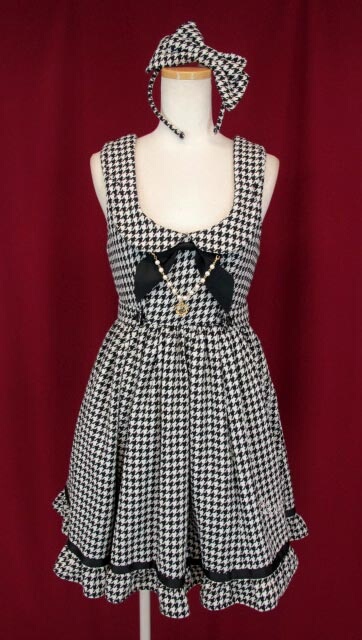 BABY, THE STARS SHINE BRIGHT 千鳥格子スカラップジャンパースカート