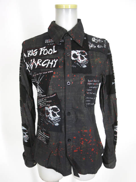 h.ANARCHY / パンクパッチデザインシャツ / h.NAOTO エイチナオト