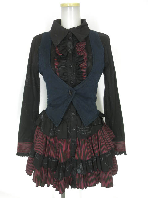 h.NAOTO H.jelly / ベストレイヤードシャツワンピース / エイチナオト