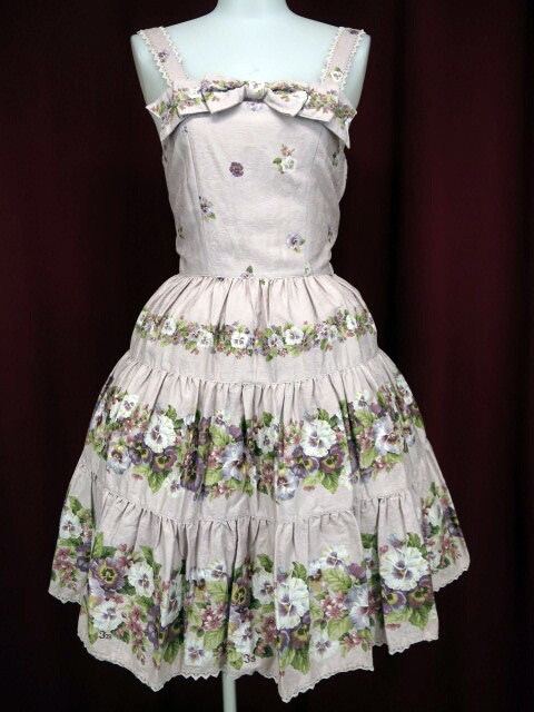 Innocent World アンティークパンジージャンパースカート イノセント