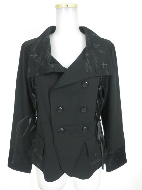 h.NAOTO Blood / 編み上げ付きダブルジャケット | 高価買取ならTokyo