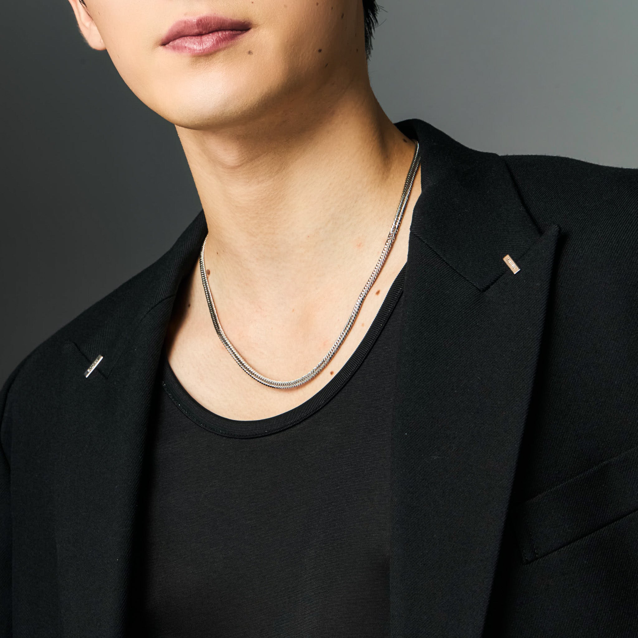 喜平ネックレス / プラチナ（トリプル12面カット）55cm 約33g