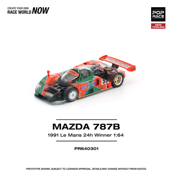 POPRACE 1/64 MAZDA 787B 1991 LE MANS 24H WINNER PR640301 – Tokyo