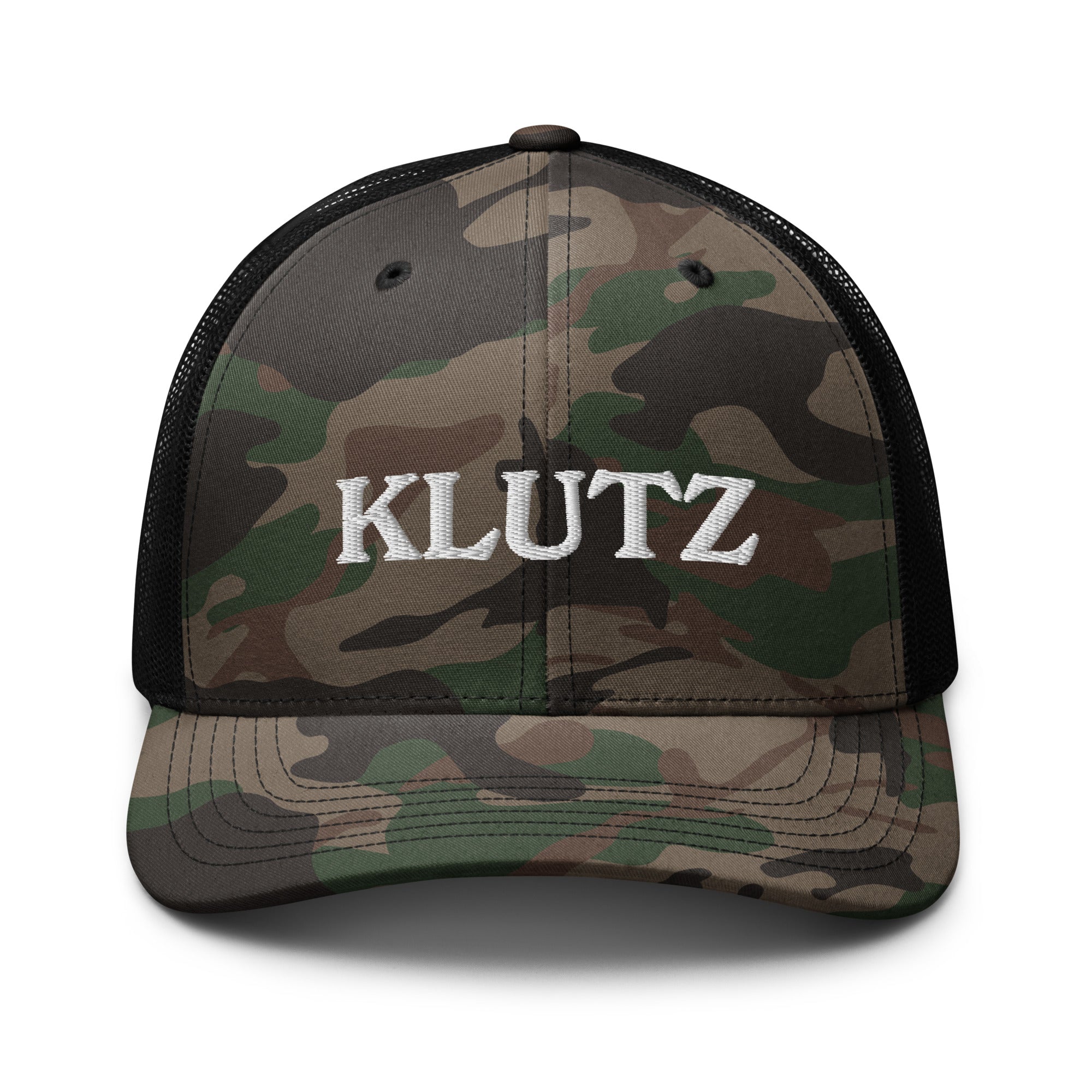 Klutz Camo Trucker Hat – Tokin' Jew
