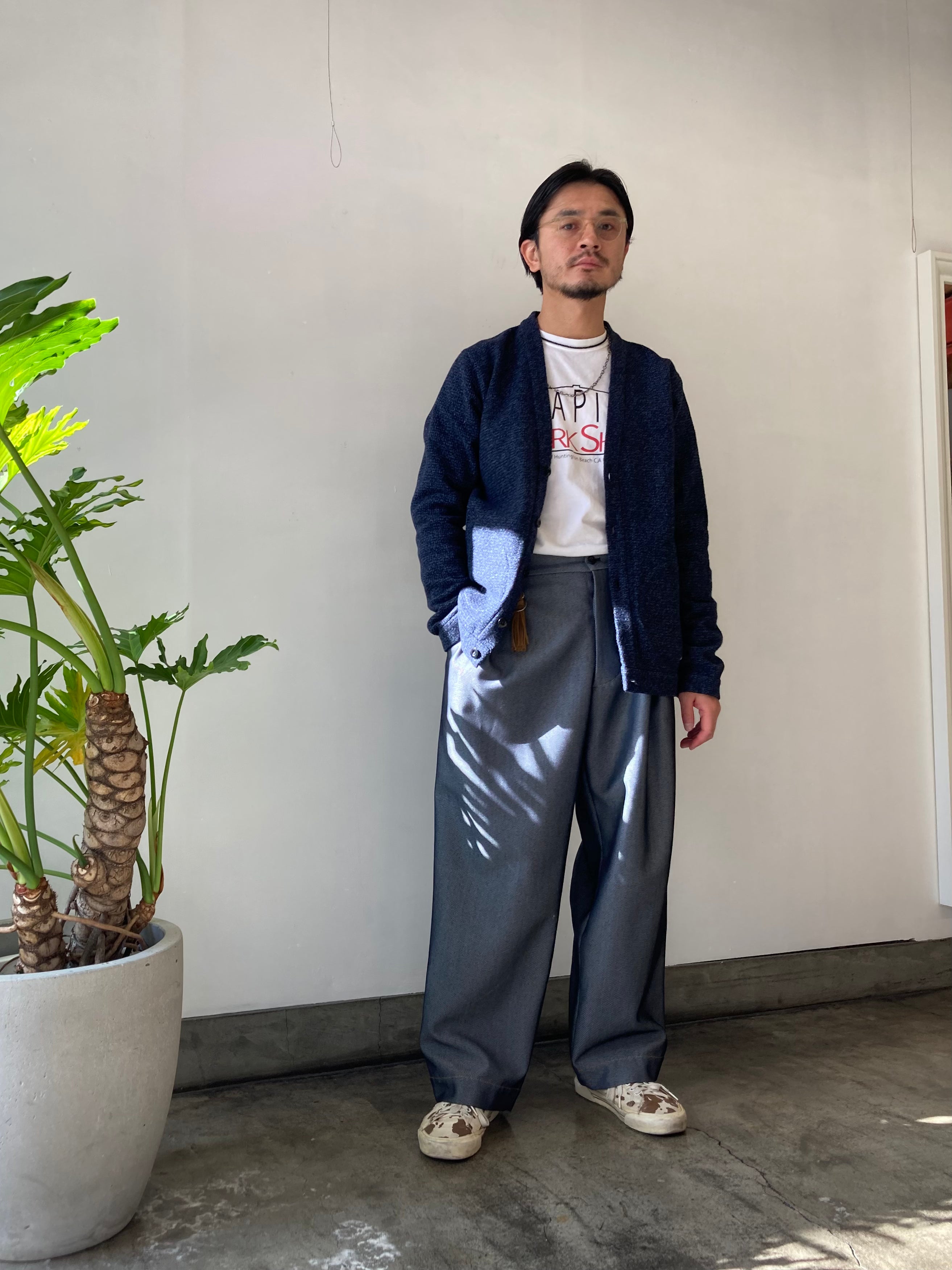 frank leder / フランクリーダー】BLUE WOOL CARDIGAN / Blue – TOKIS