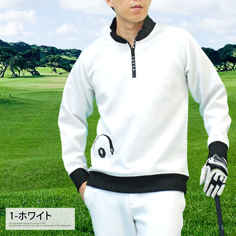 GIORNO SEVEN ジョルノセブン ゴルフウェア メンズ トレーナー ハーフ