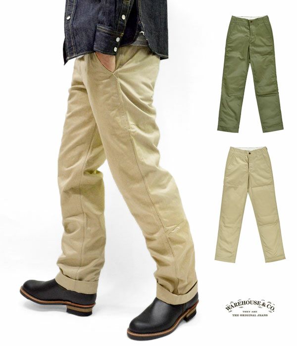 ウエアハウス (WAREHOUSE) Lot 1082 CHINOES ノンウォッシュ チノーズ