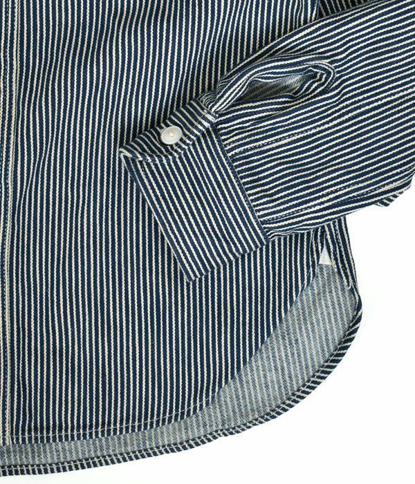 デラックスウエア (DELUXEWARE) HICKORY NEL SHIRT 長袖ヒッコリー