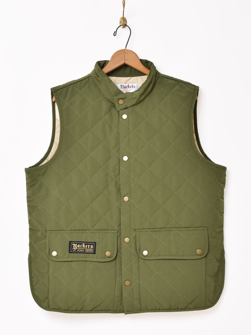 2色展開】Backers キルティングベスト – 古着屋Top of the Hillの