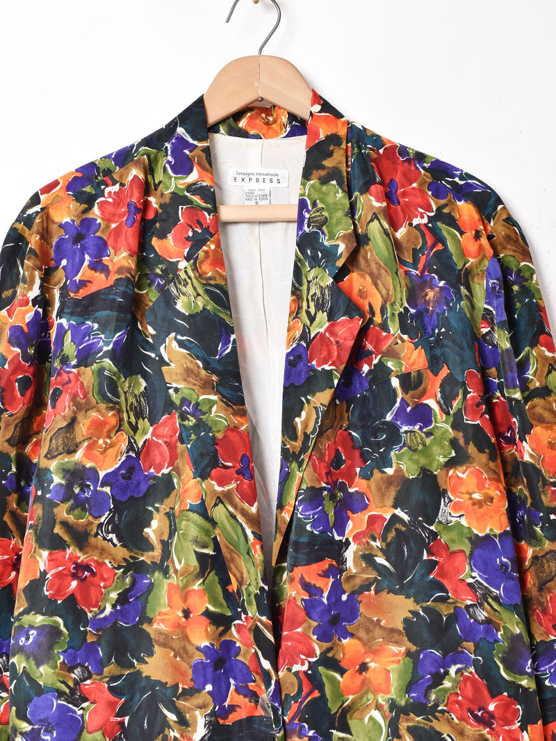 花柄 シルクジャケット – 古着屋Top of the Hillのネット通販サイト